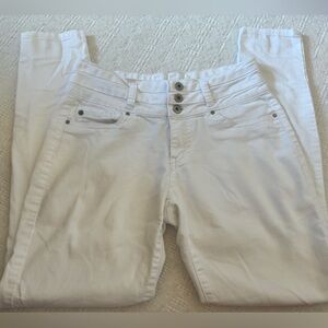 Women's Blue Spice White Skinny Jean